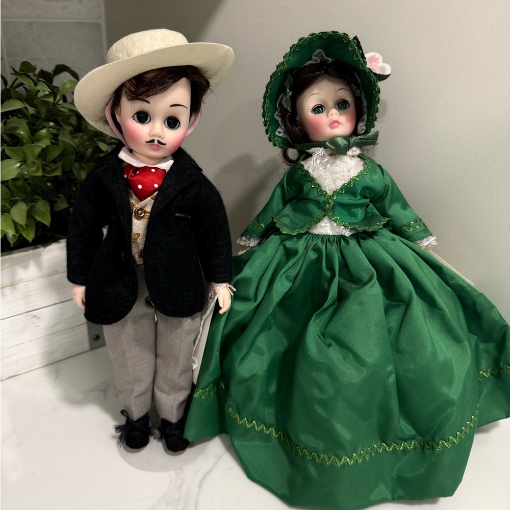 Madame Alexander Scarlett & Rhett dolls Gone with the Wind w/ Boxes! FLAW - Picture 2 of 14